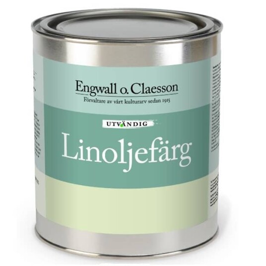 Linoljemaling Engwall o. Claesson Utvendig Hvit Hvit 5 liter