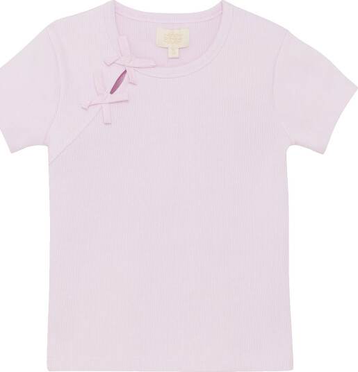 Creamie T Shirt Ss Rib Pink 104