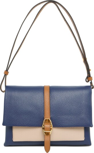 Coccinelle Dorian Tricolor Shoulder Bag   Navy   ONE SIZE