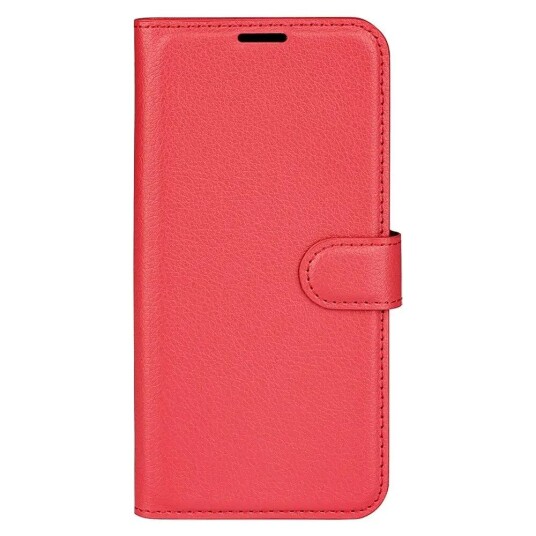EIDERWOOD Google Pixel 9 Pro XL Litchi Skinn Flip Deksel m. Lommebok - Rød