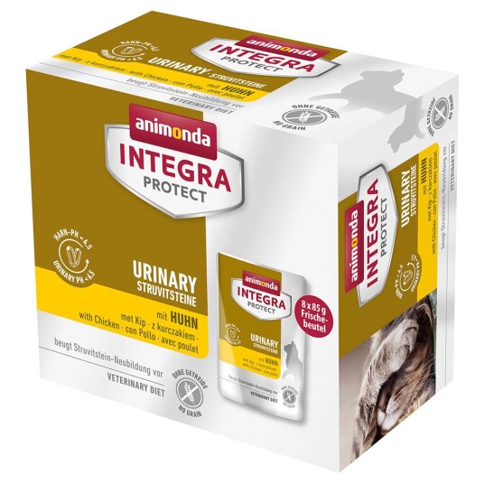 Animonda Integra Protect Voksen Urin Struvitstein 8 X 85 G Med Kylling Animonda Integra Protect Voksen Urin Struvitstein 8 X 85 G Med Kylling