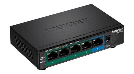 TRENDnet TPE TG52 5-Port Gigabit PoE+ Switch (32W) (0710931162219) TRENDnet TPE TG52 5-Port Gigabit PoE+ Switch (32W) (0710931162219)
