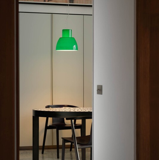 Pendellampe Nemo Lighting Lorosae dimmbar Grønn Stue Glass 39 Grønn