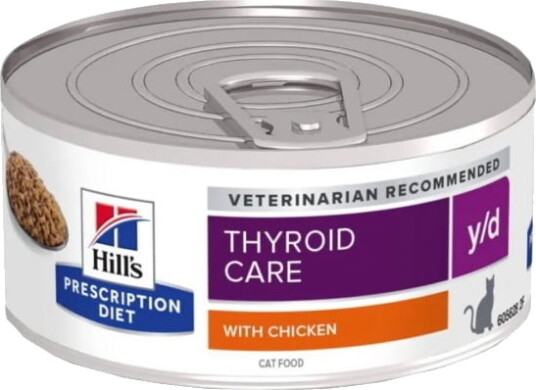 Hill's Feline y/d Våtfor med Kylling for Skjoldbruskkjertelpleie 156 g