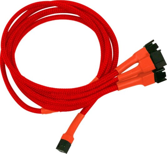 Nanoxia vifte-splitterkabel 60cm 3-pin til 4x 3-pin Rød Nanoxia