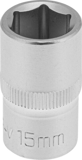 PELA 562393 Pipe Drivstørrelse 1/2", 6-Kant, Kort 15 mm