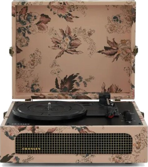Crosley Voyager Blomstret Bluetooth Platespiller i Brun Crosley Voyager Blomstret Bluetooth Platespiller i Brun