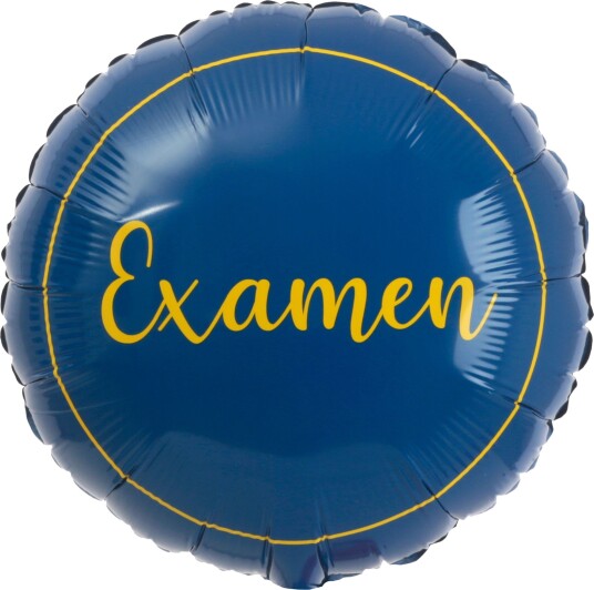 Folieballong Examen Blå/Gul