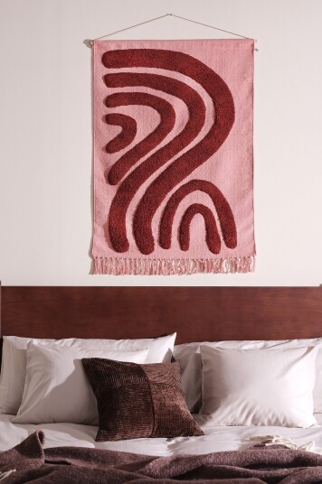 Jotex Veggteppe Rosa/vinrød MILLY 2179928010