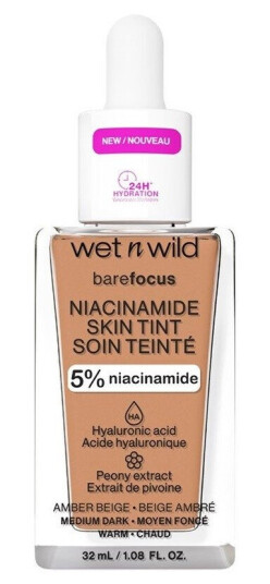 Wet N Wild Bare Focus Niacinamide Skin Tint 32ml  Amber Beige
