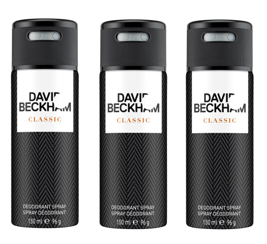 David Beckham 3x Classic Deodorant Spray 150 ml