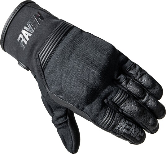 MC-Hansker Raven Transalpina Air LT-TX Kort Dame Svart XS
