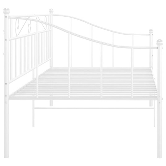 vidaXL Ramme til sovesofa hvit metall 90x200 cm
