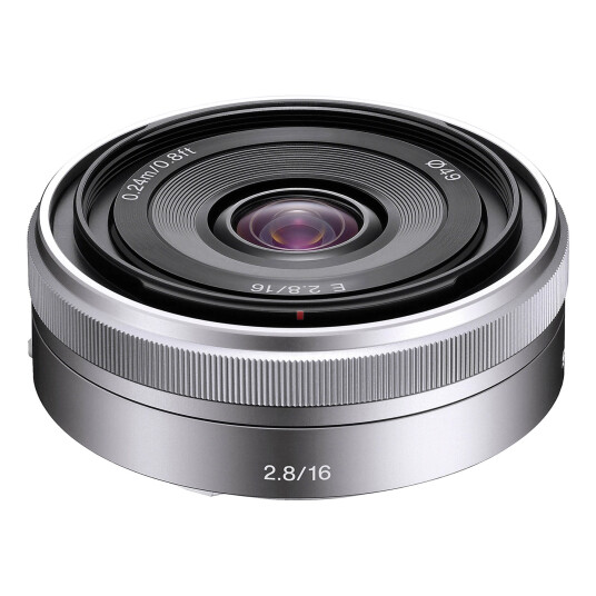 Sony NEX 16mm F2.8 objektiv