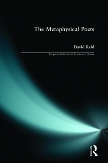 The Metaphysical Poets Av David Reid