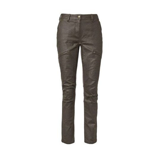 Chevalier Vintage Pants Women Leather Brown 46W