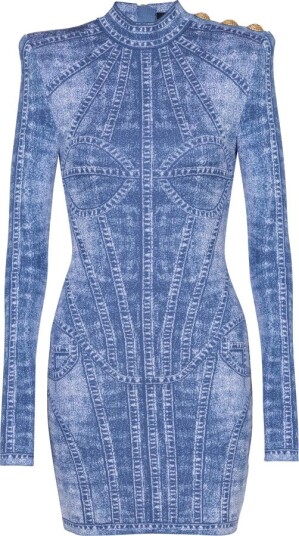 Balmain Dame Kjoler Blå XL,