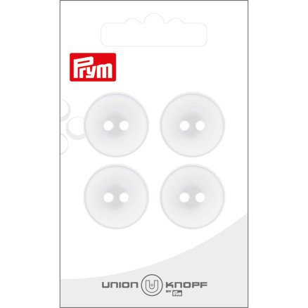 Prym plastknapp hvit 20 mm 4 stk Prym plastknapp hvit 20 mm 4 stk