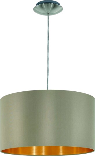 EGLO Pendellampe Maserlo Ø380 Mm Taupe/Gold Svart Takpendler