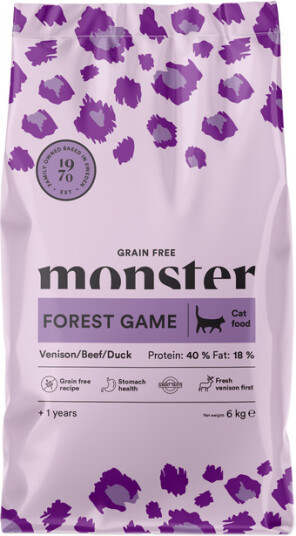 Monster Pet Food Cat Grain Free Forest Game Kattemat 2 kg