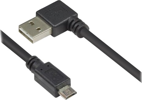 Alcasa 2510-Eum005w 0,5 M Usb A Micro-Usb B Usb 2.0 Hankjønn/Hankjønn Sort