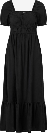 Bubbleroom Maxikjole Square Neck Cotton Maxi Dress Svart Bubbleroom Maxikjole Square Neck Cotton Maxi Dress Svart