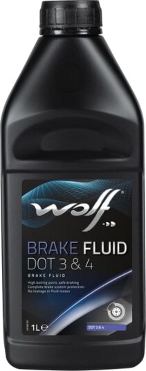 Bremsevæske WOLF DOT 3&4 1L Bremsevæske WOLF DOT 3&4 1L