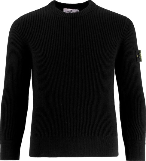 Stone Island Genser   Ull   Svart   Stone Island   8 år 128   Genser