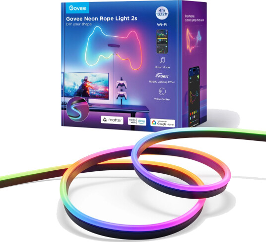 Govee Neon LED List 4m Svart Govee Neon LED List 4m Svart