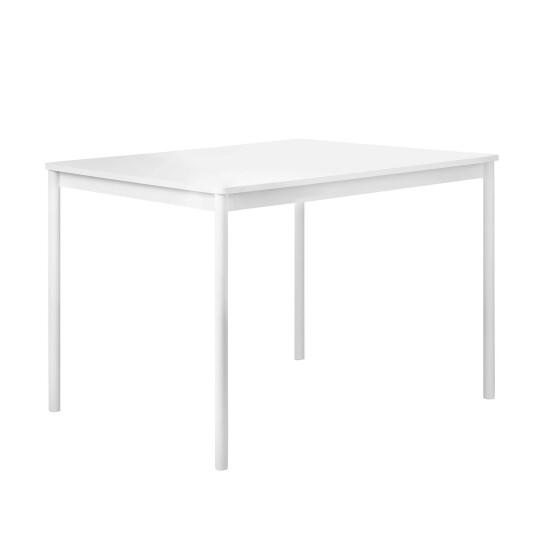 Muuto Base Bord 80x140 Cm Laminat Spisebord & Barbord Aluminium Hvit 63981