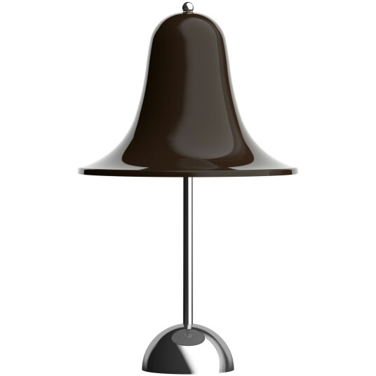 Verpan Pantop Bordlampe Bærbar Ø18 Krom / Pitch Brown Verpan Pantop Bordlampe Bærbar Ø18 Krom / Pitch Brown