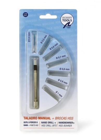 Artesania Latina - Mini Hånddrill + 7 Bor
