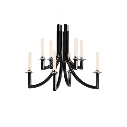 Kartell KHAN METAL Lysekrone Blank Svart