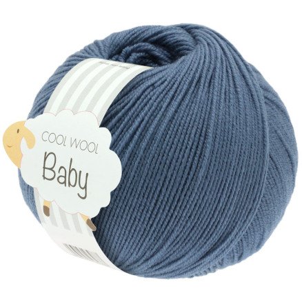 Lana Grossa Cool Wool Baby Garn 263 Pudderblå
