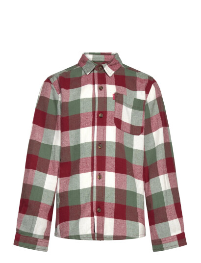 Levi"s Lw-L/S Woven Top Red 104 Levi"s Lw-L/S Woven Top Red 104