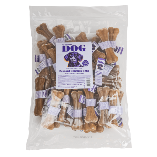 Presset Råhud Tyggebein for Hund 12,5 cm - 30 pk - My Favourite DOG