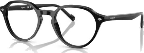 Briller VO5598 fra Vogue Svart plast rund Small Briller VO5598 fra Vogue Svart plast rund Small