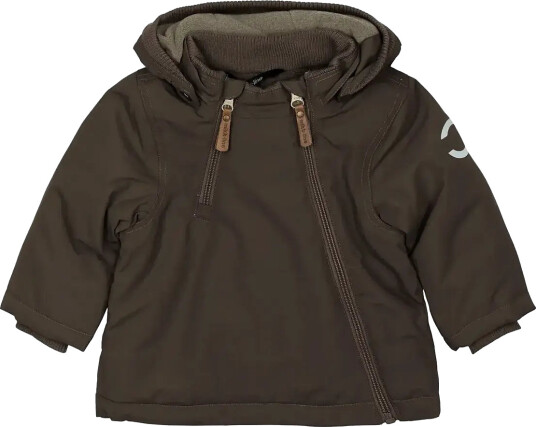 mikk-line Nylon Baby Jacket Solid Brown 80