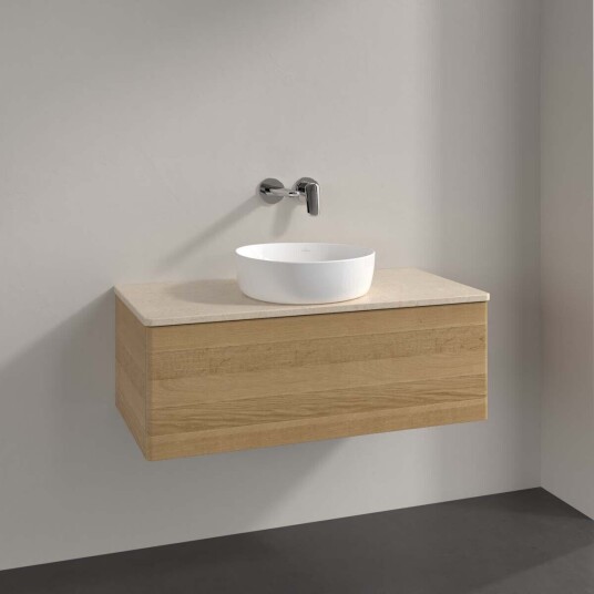 Villeroy & Boch Antao Servantskap med 1 skuff 100x50x36 cm u/lys Eik/Crème