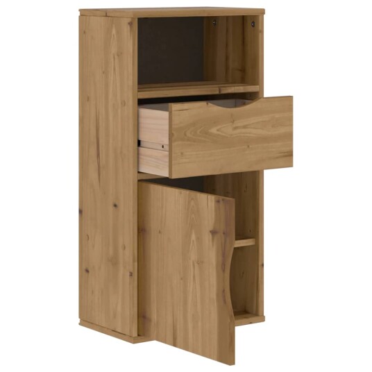 Sideskap med skuff ODDA 40x24x79 cm heltre furu Sideskap med skuff ODDA 40x24x79 cm heltre furu