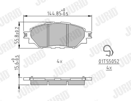 Bremseklosser JURID 573788J Bremseklosser JURID 573788J