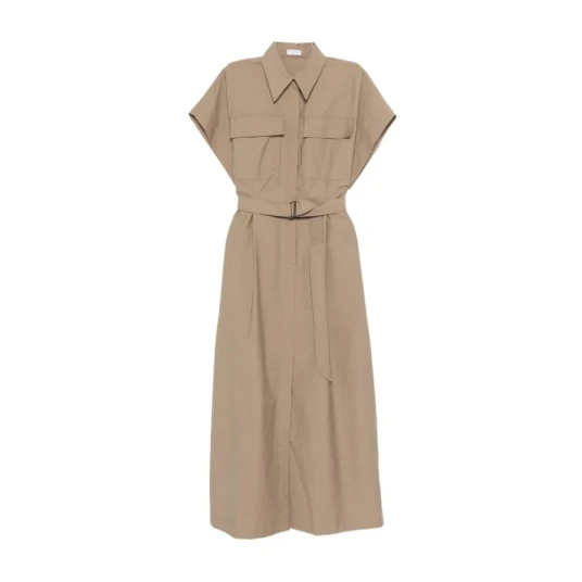 Brunello Cucinelli, Dame, Kjoler, Brun, L,