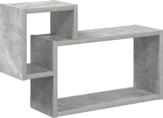 vidaXL Vegghylle Veggmontert Betonggrå 55 x 15 x 35 cm Konstruert tre