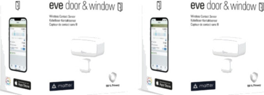 Eve - 2x Door & Window - Wireless Contact Sensor - Bundle Eve - 2x Door & Window - Wireless Contact Sensor - Bundle