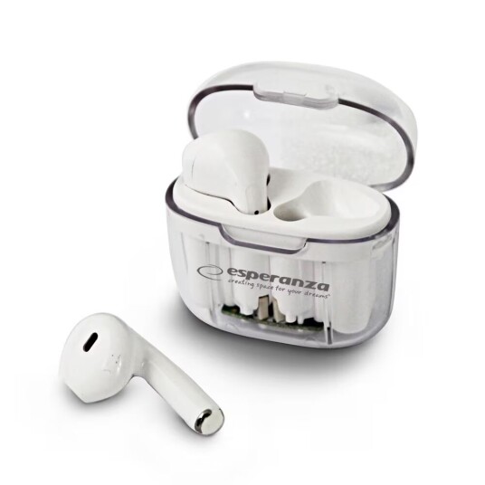 Esperanza Słuchawki Douszne Bluetooth Tws Anthe Whiterdera Eh237w Esperanza Słuchawki Douszne Bluetooth Tws Anthe Whiterdera Eh237w