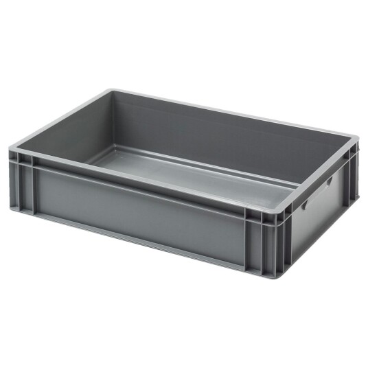 Ringoplast Bokssystem Catering med hylleinnsats; 60x40x14.3 cm (LxBxH); Grå