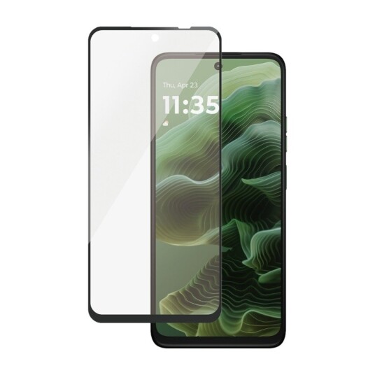 PanzerGlass Ultra-Wide Fit skjermbeskytter til Motorola Moto G35 - Herdet glass med svart ramme