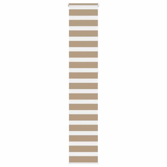 Sebragardin sandbrun 45x230 cm stoff bredde 40,9 polyester