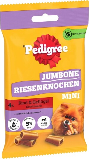 Pedigree Kjempestore Bein Med Mini 4 Stk Okse 160 G Pedigree Kjempestore Bein Med Mini 4 Stk Okse 160 G