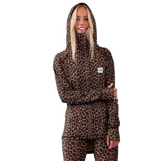Eivy Icecold Hood Top Leopard XL